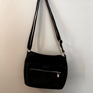 Rosetti Black Shoulder Bag with Silver Accents